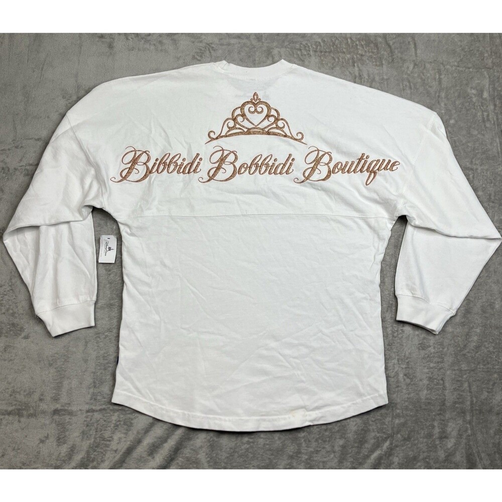 Disney Parks Spirit Jersey Bibbidi Bobbidi Boutique Womens S White Cinderella - Picture 2 of 15